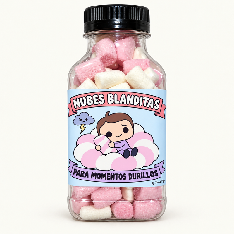 Botellita de 250 ml: Nubes blanditas para momentos durillos — Finitronc Toppings · Fini